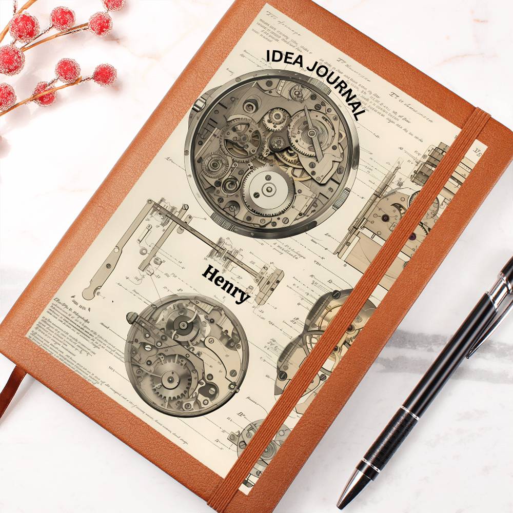 Graphic Leather Journal– Premium Idea Book (32)