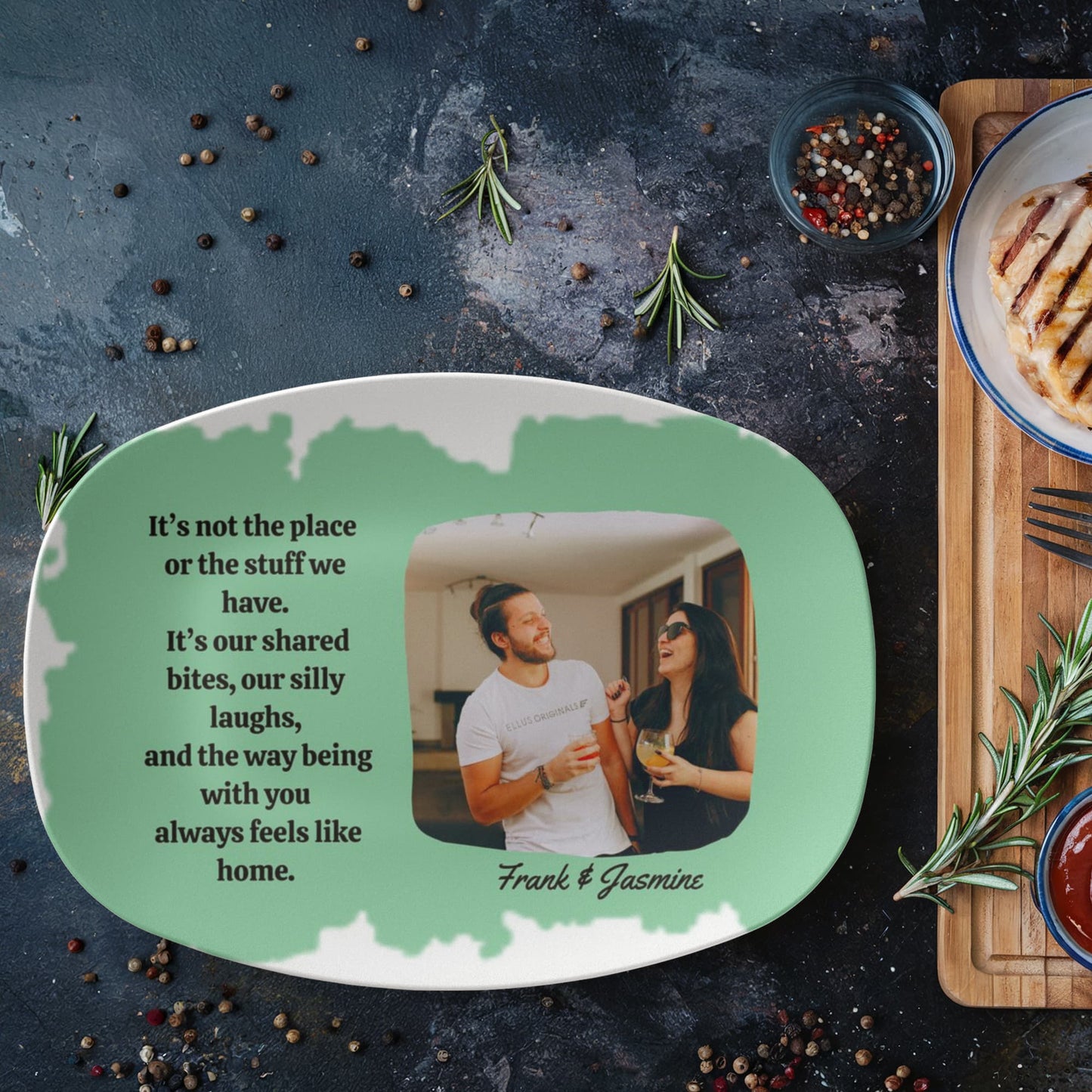 10”x14” Platter-Personalized Couple Platter