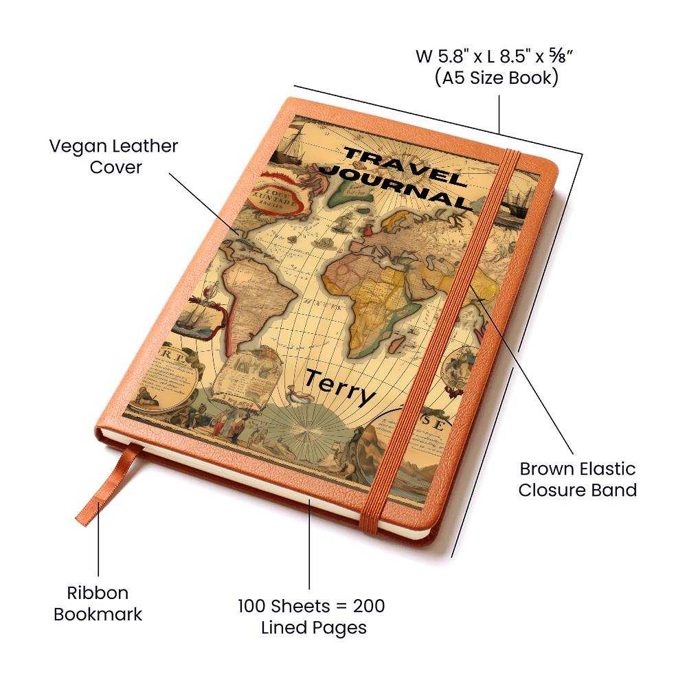 Graphic Leather Journal– Meaningful Gift Journal (31)