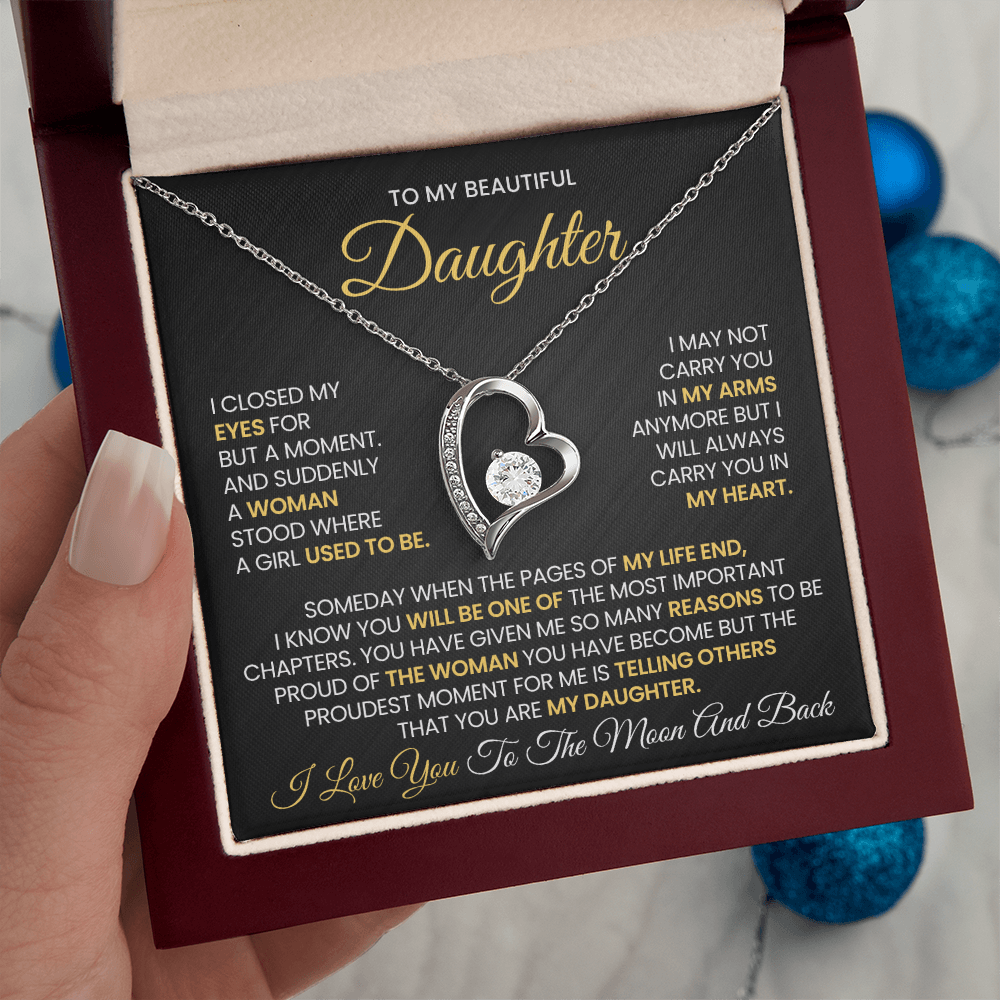 Daughter -Forever Love Necklace β You Will Always Be My Heart (14)