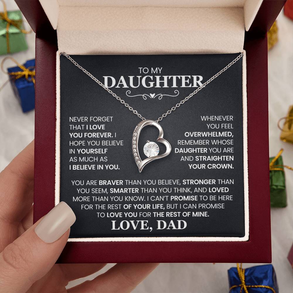 Daughter- Forever Love Necklace – Gift of Love and Strength (10)