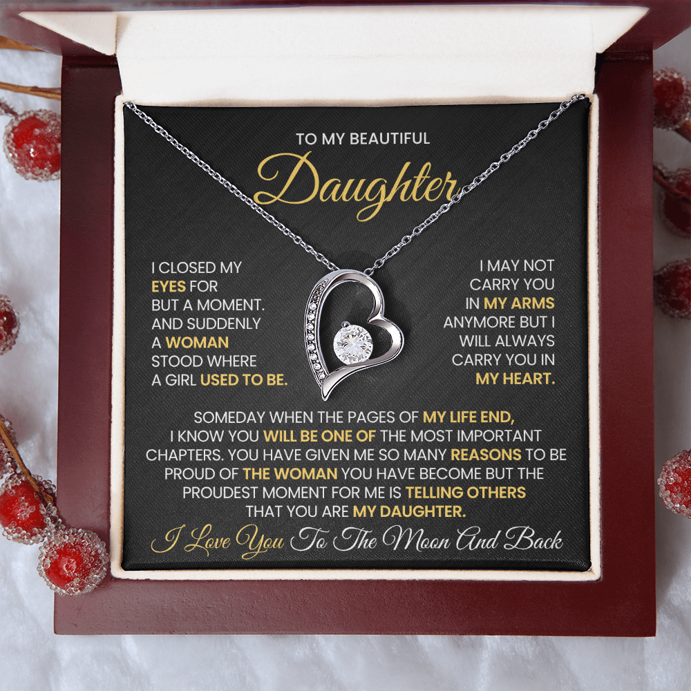 Daughter -Forever Love Necklace β You Will Always Be My Heart (14)
