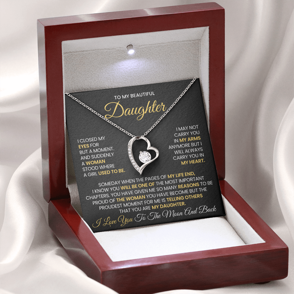 Daughter -Forever Love Necklace β You Will Always Be My Heart (14)