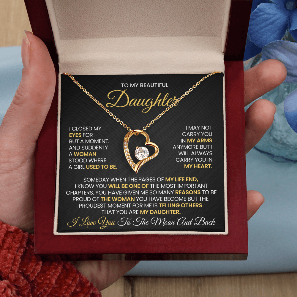 Daughter -Forever Love Necklace β You Will Always Be My Heart (14)