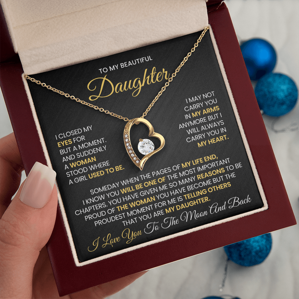 Daughter -Forever Love Necklace β You Will Always Be My Heart (14)