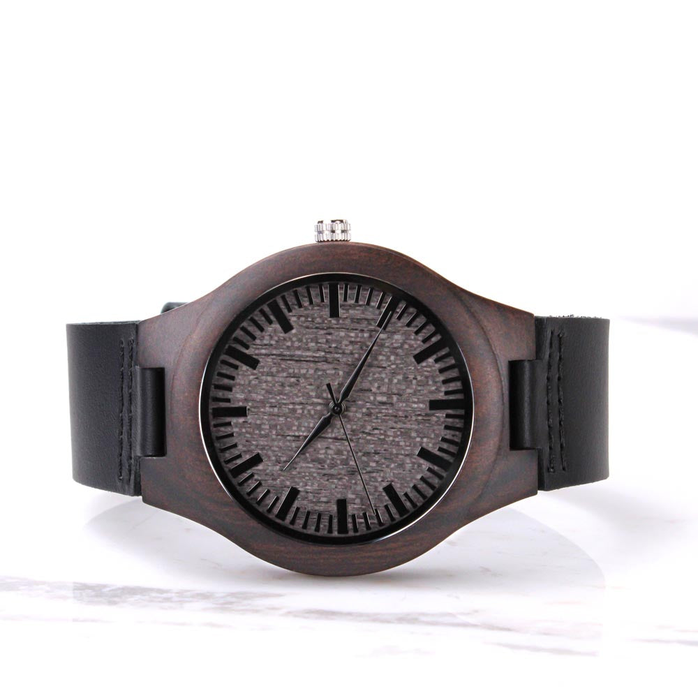 Believe In Yourself-Engraved Wooden Watch 20