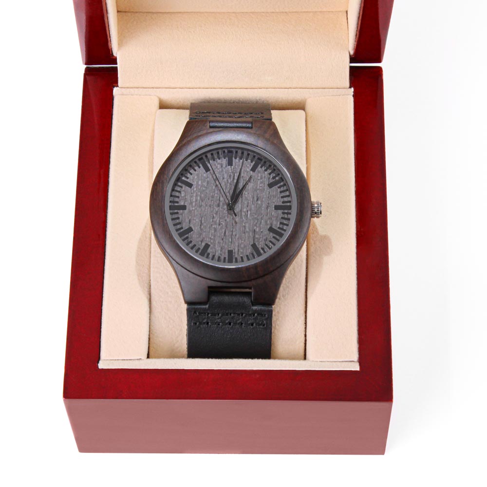Believe In Yourself-Engraved Wooden Watch 20