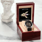 Dad-Men's Openwork Watch with Message Card 137