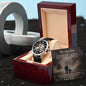 Son-Men's Openwork Watch with Message Card 65