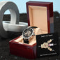 Dad-Men's Openwork Watch with Message Card 137