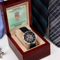 Grandson-Always be brave and strong-The Men's Openwork Watch 69