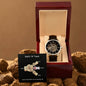 Dad-Men's Openwork Watch with Message Card 137