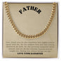 Father-Cuban Link Chain with a Message Card 28