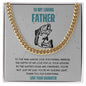 Dad-Cuban Link Chain with a Message Card 45