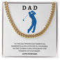 Dad-Cuban Link Chain with a Message Card