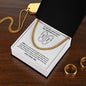 Dad-Cuban Link Chain with Message Card 146