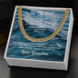 Dad-Cuban Link Chain with a Message Card 6