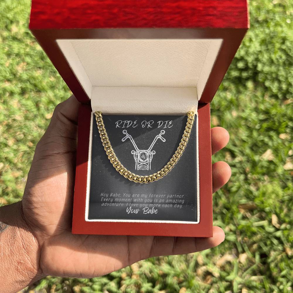 Ride Or Die-Husband-Cuban Link Chain 91