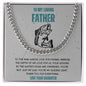 Dad-Cuban Link Chain with a Message Card 45