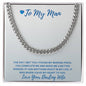 My Man-Cuban Link Chain with a Message Card 86