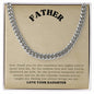 Father-Cuban Link Chain with a Message Card 28
