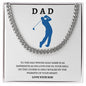 Dad-Cuban Link Chain with a Message Card