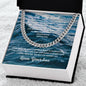 Dad-Cuban Link Chain with a Message Card 6