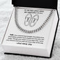 Dad-Cuban Link Chain with Message Card 146