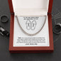 Dad-Cuban Link Chain with Message Card 146
