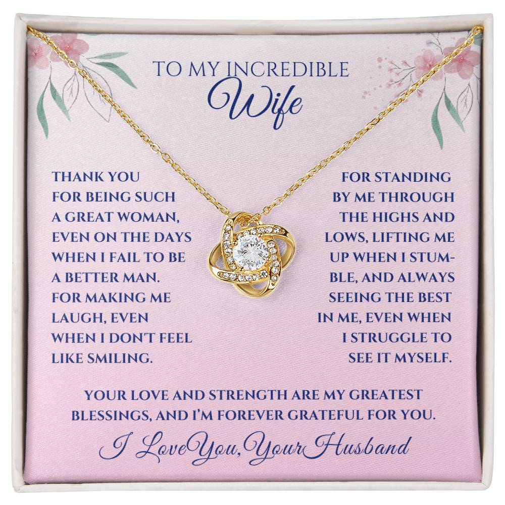 Wife -Love Knot Necklace (23)