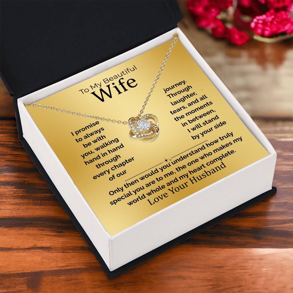 To My Wife Love Knot Necklace – Gift From the Heart (133)