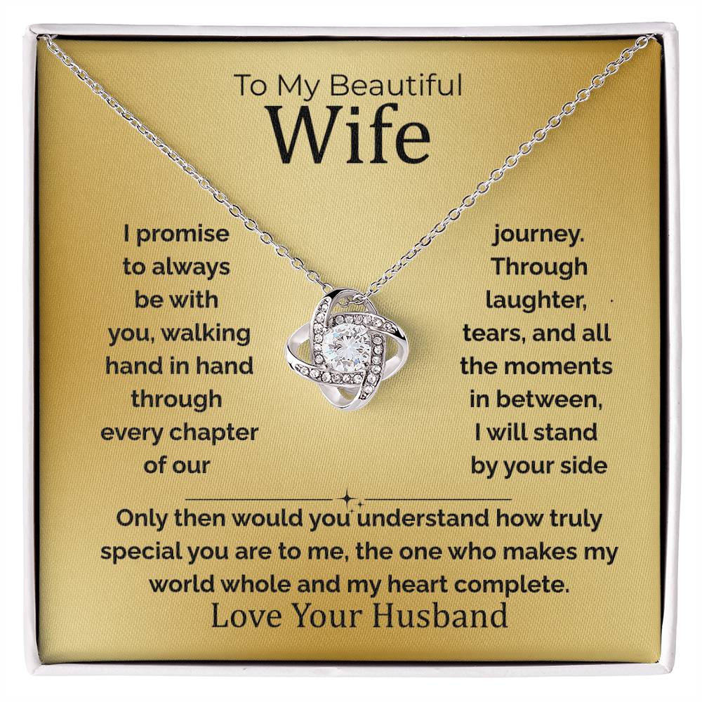 To My Wife Love Knot Necklace – Gift From the Heart (133)