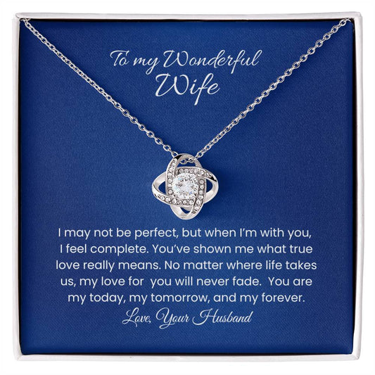 Wife – Love Knot Necklace, Unbreakable Bond (29)