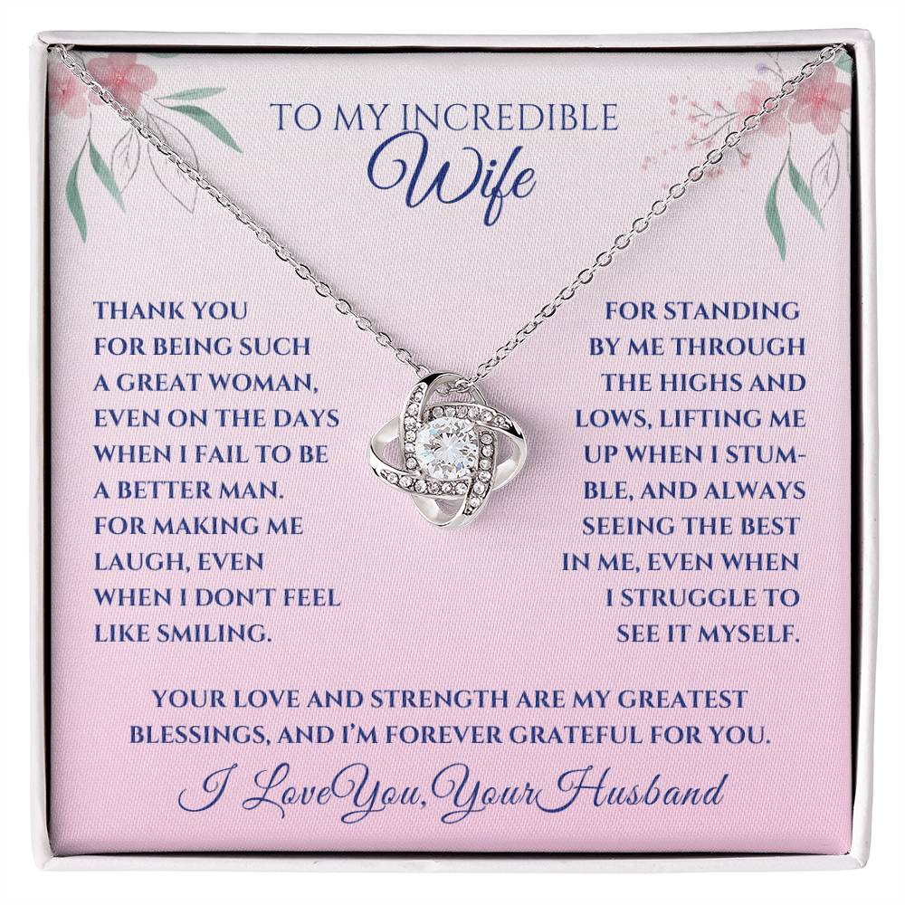 Wife -Love Knot Necklace (23)