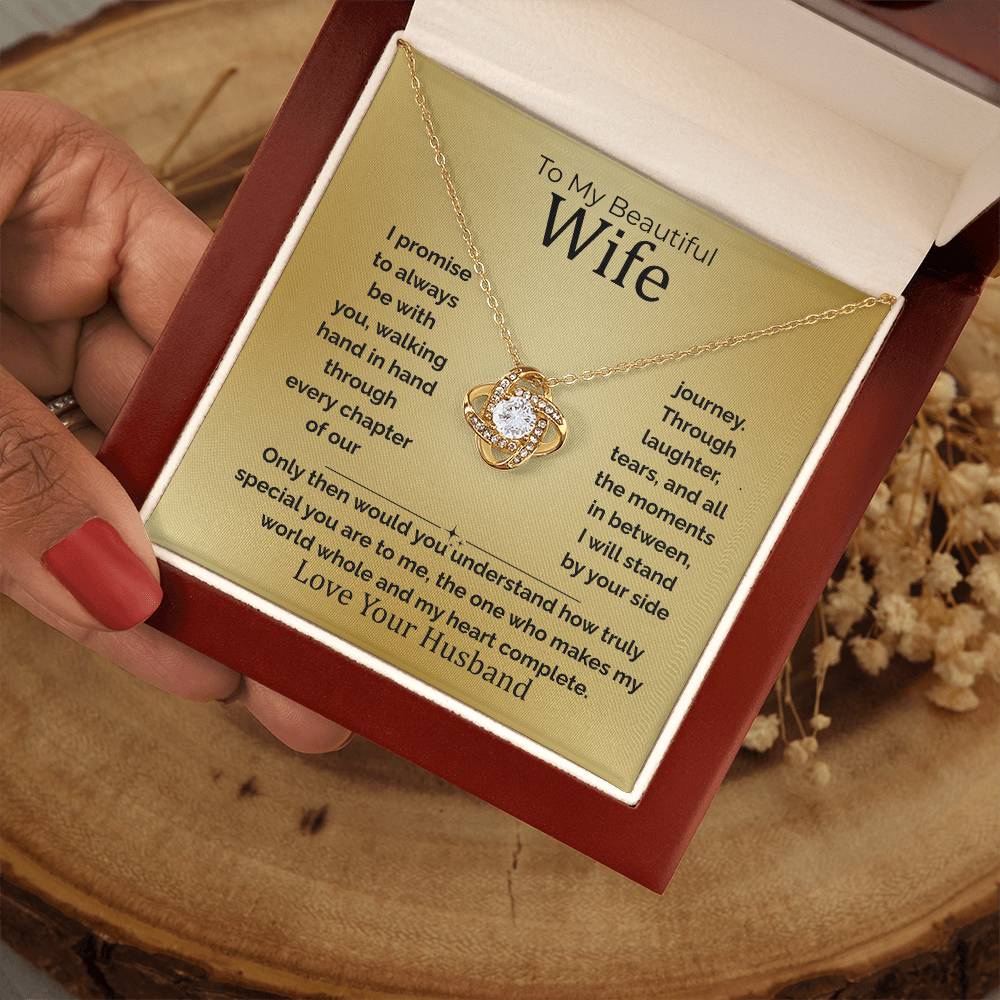 To My Wife Love Knot Necklace – Gift From the Heart (133)