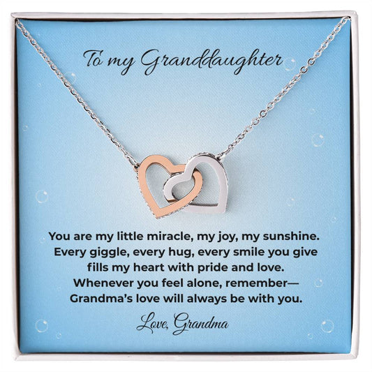 Granddaughter – Interlocking Hearts Necklace, Love Across Generations (30)