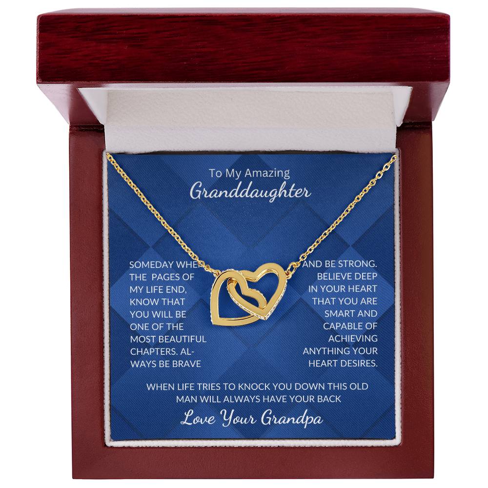 Granddaughter-Interlocking Heart Necklace (64)