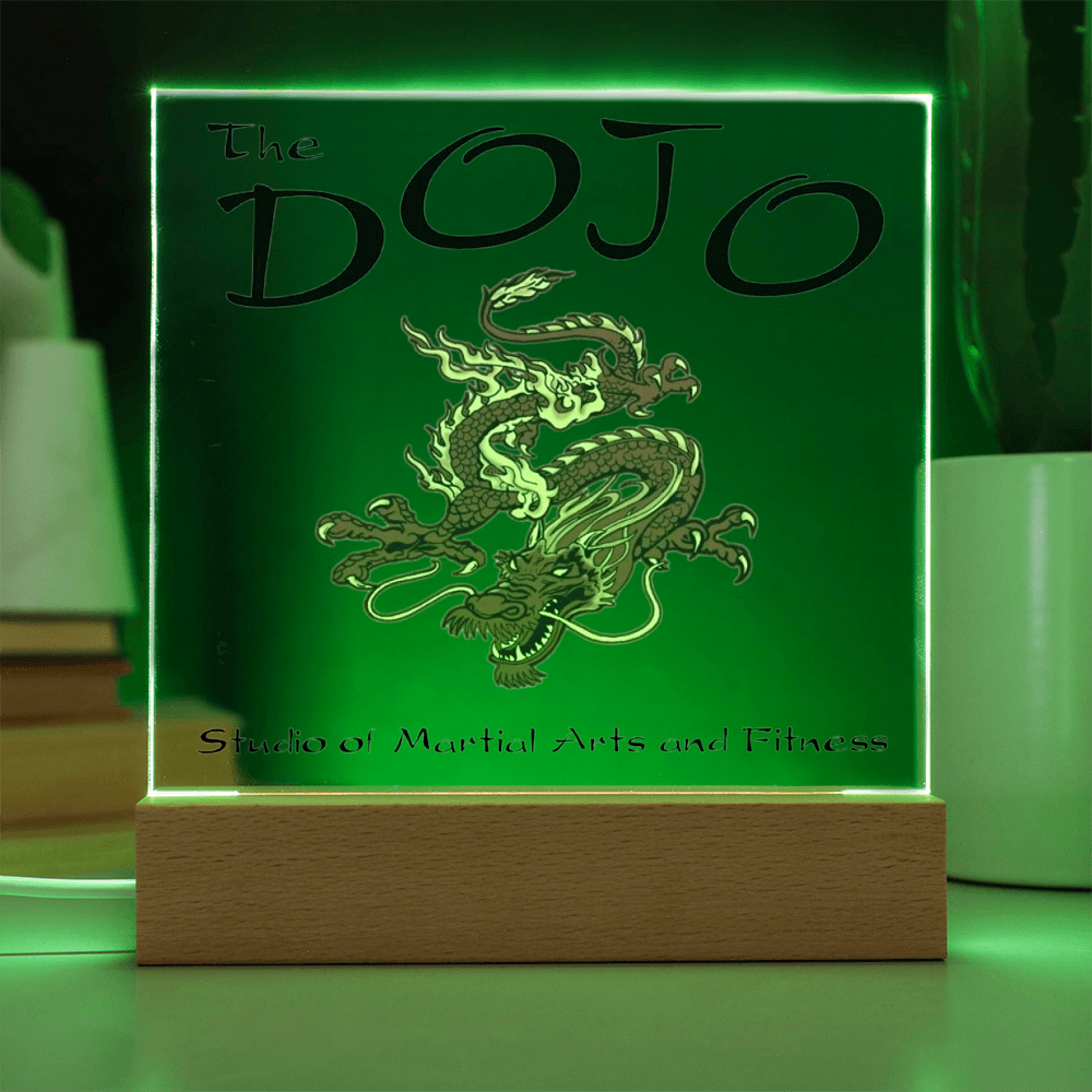Business-Corporate Lighted Square Showcase Plaque-The Dojo 84