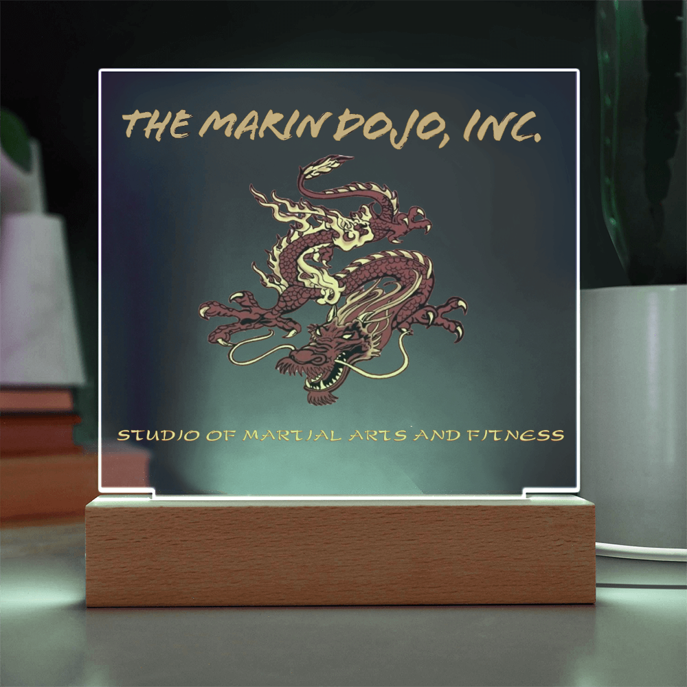 Business Printed Square Acrylic Plaque- Dojo 85