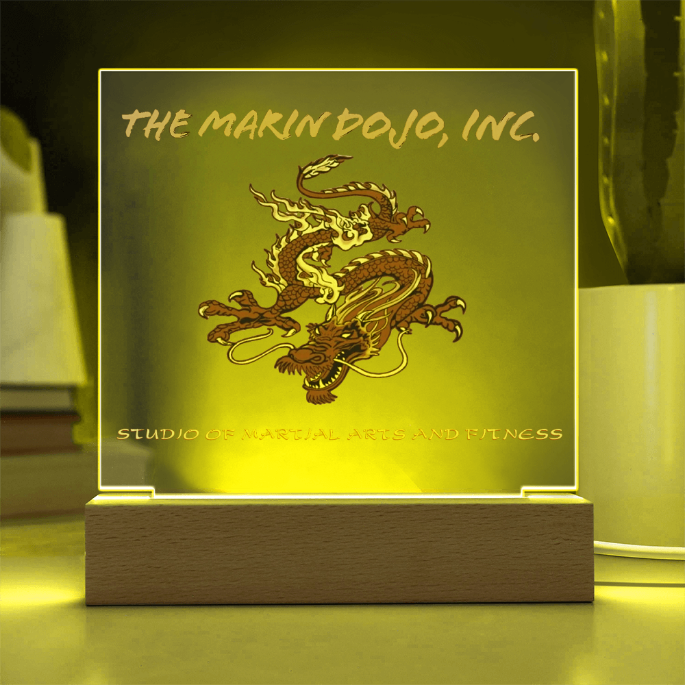 Business Printed Square Acrylic Plaque- Dojo 85