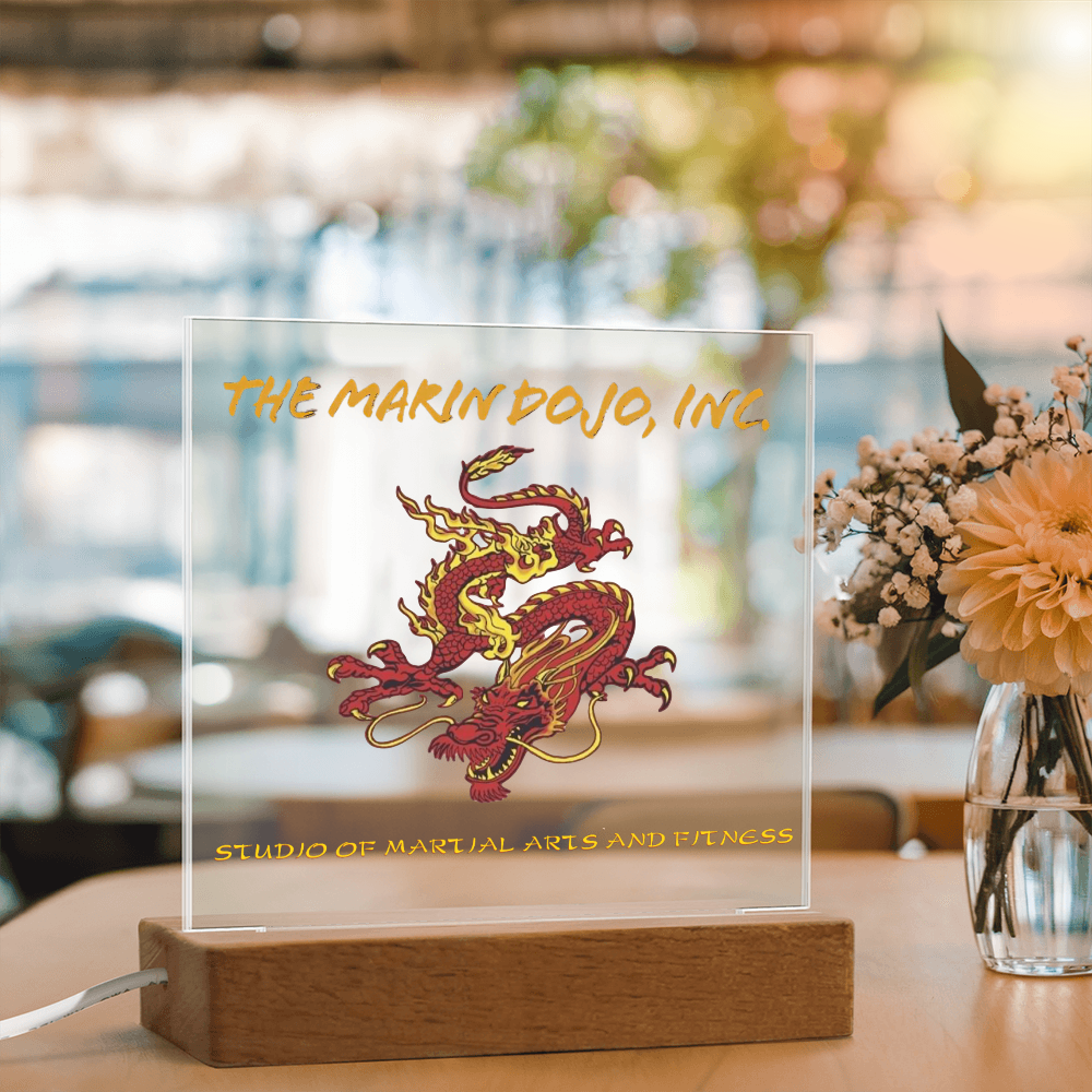 Business Printed Square Acrylic Plaque- Dojo 85