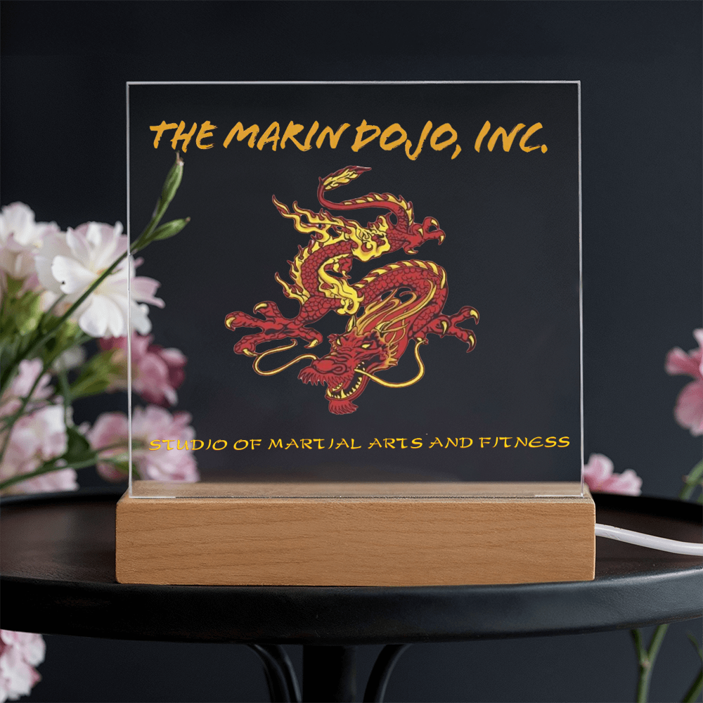 Business Printed Square Acrylic Plaque- Dojo 85