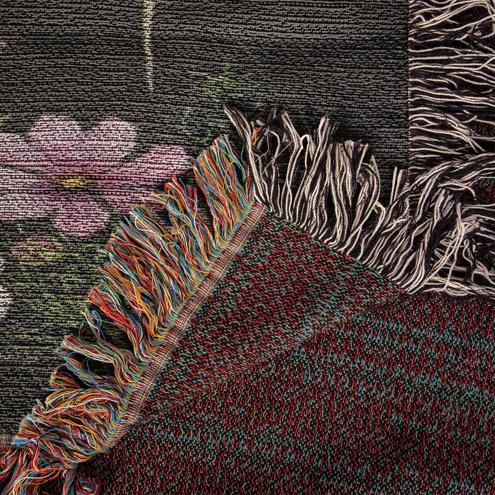 Wild Mushrooms and Flowers-Keepsake Heirloom Woven Blanket 23