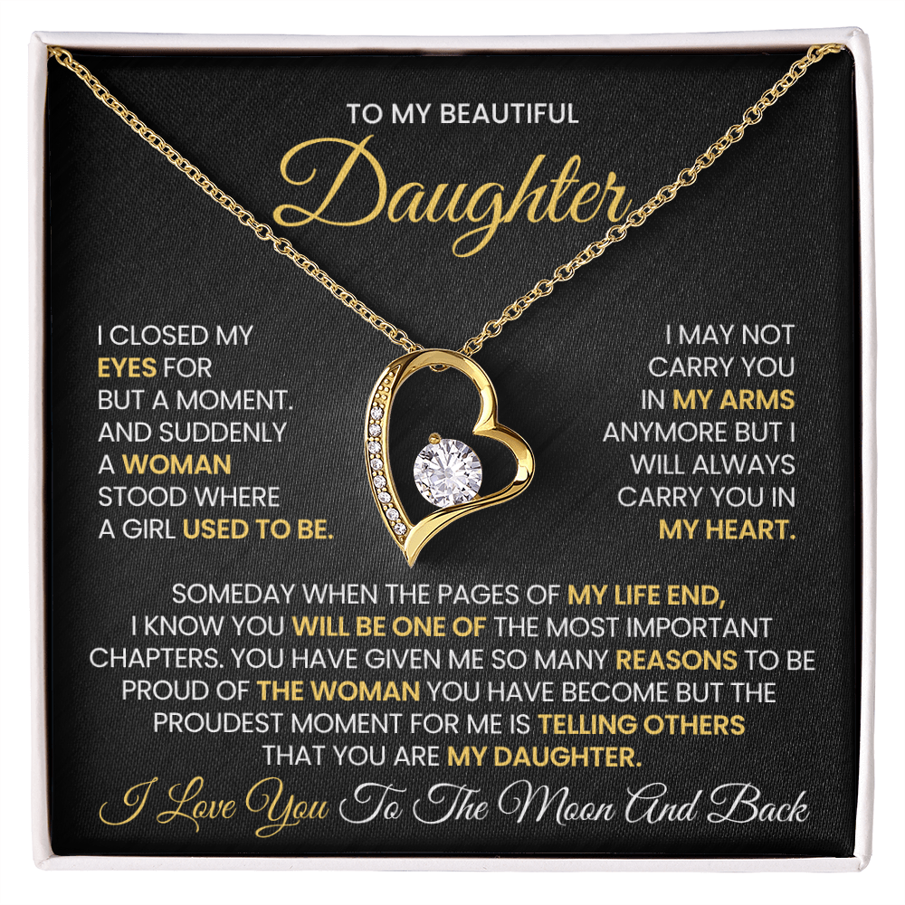Daughter -Forever Love Necklace β You Will Always Be My Heart (14)