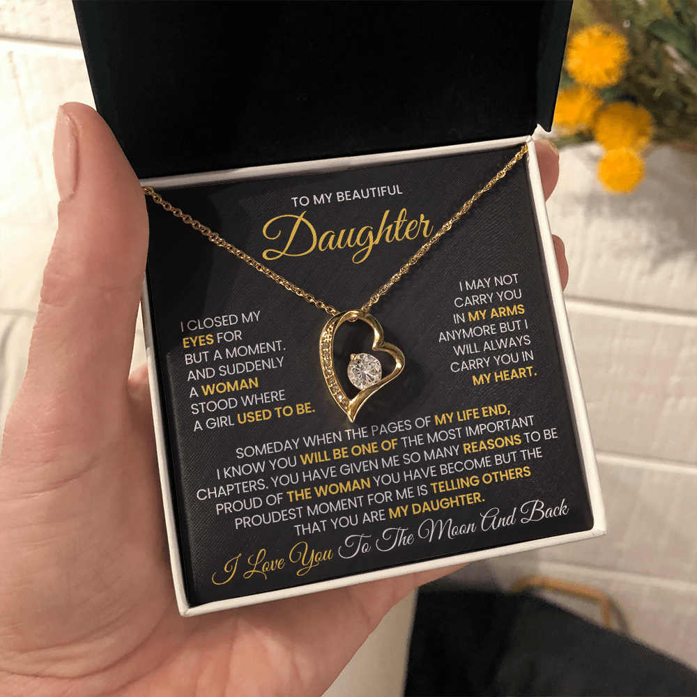 Daughter -Forever Love Necklace β You Will Always Be My Heart (14)