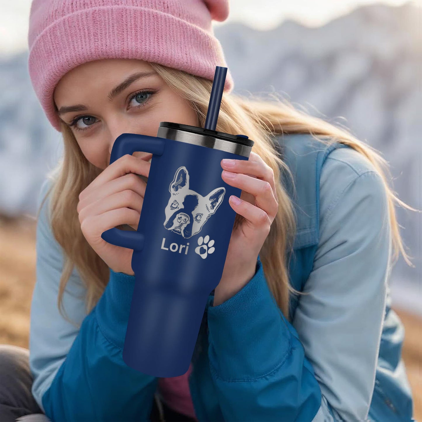 Dog Pinnacle 40oz Tumbler 11