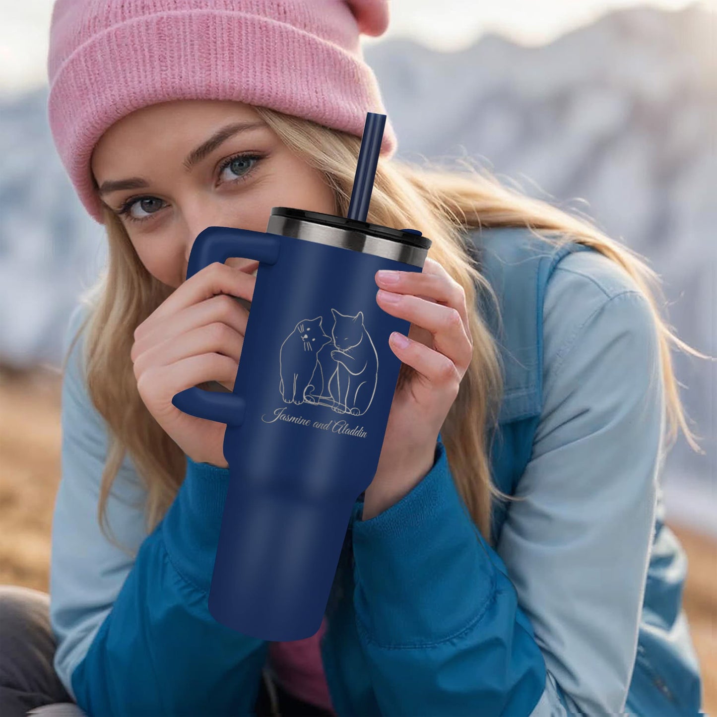 Personal-Cats 2-Pinnacle 40oz Tumbler 7