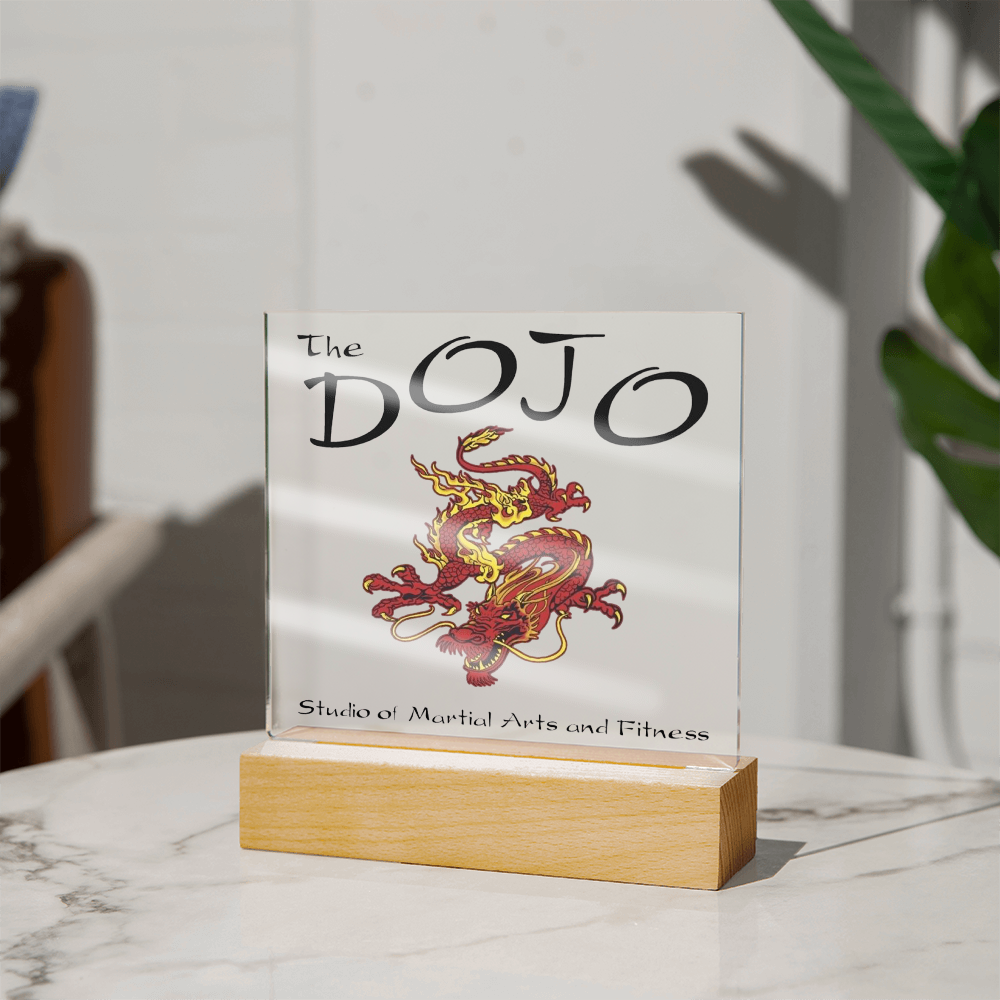 Business-Corporate Lighted Square Showcase Plaque-The Dojo 84