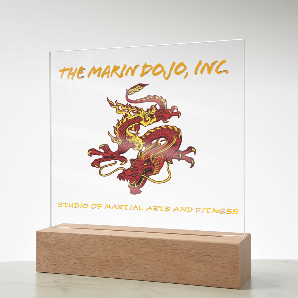 Business Printed Square Acrylic Plaque- Dojo 85