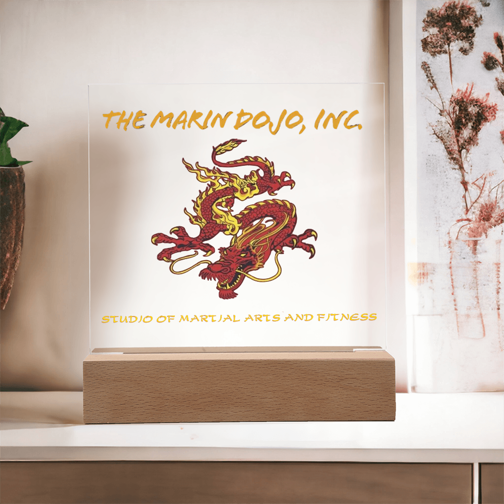 Business Printed Square Acrylic Plaque- Dojo 85